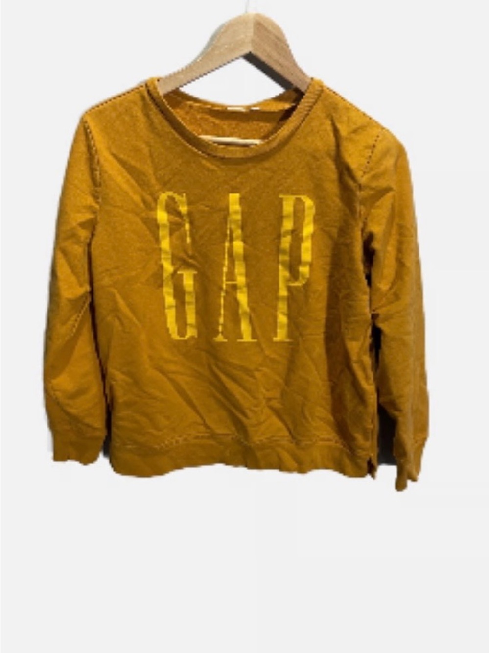 GAP Mustard Yellow Logo Sweatshirt